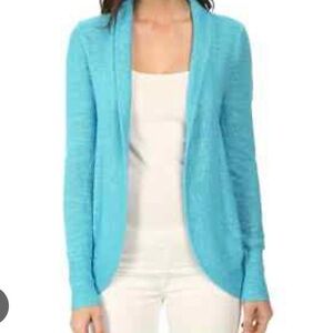 NWT Lilly Pulitzer Martha Cardigan Sweater Lightweight Knit in Poolhouse Blue